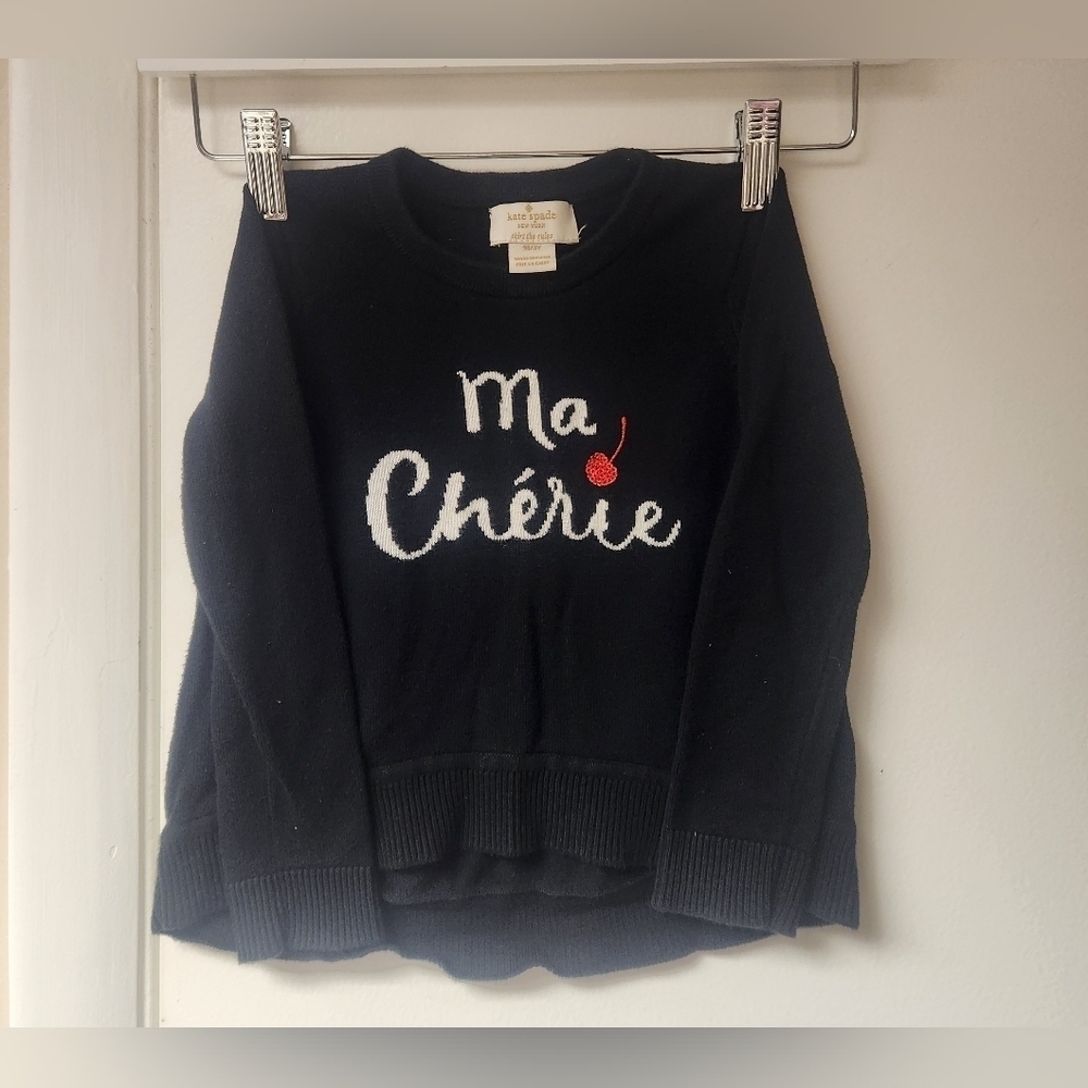 Kate Spade New York Ma Chérie Toddler Black Sweater Sizes 3Y - Picture 4 of 14